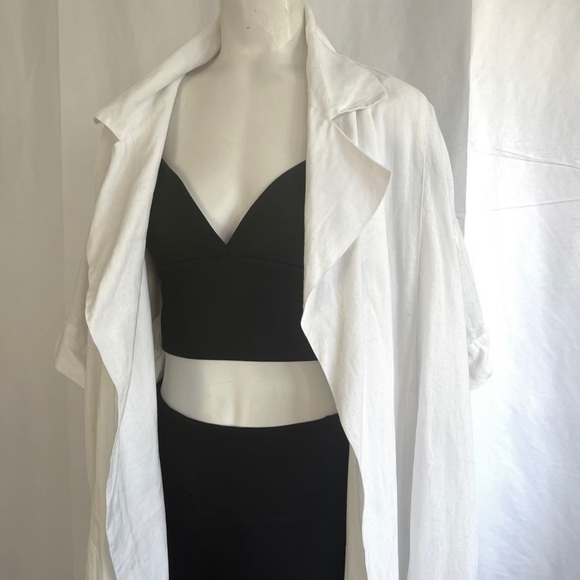 ISSEY MIYAKE IKKO TANAKA DUSTER LINEN VINTAGE JAPON 1996 COLLECTION WOMEN SIZE 6 - Picture 7 of 17